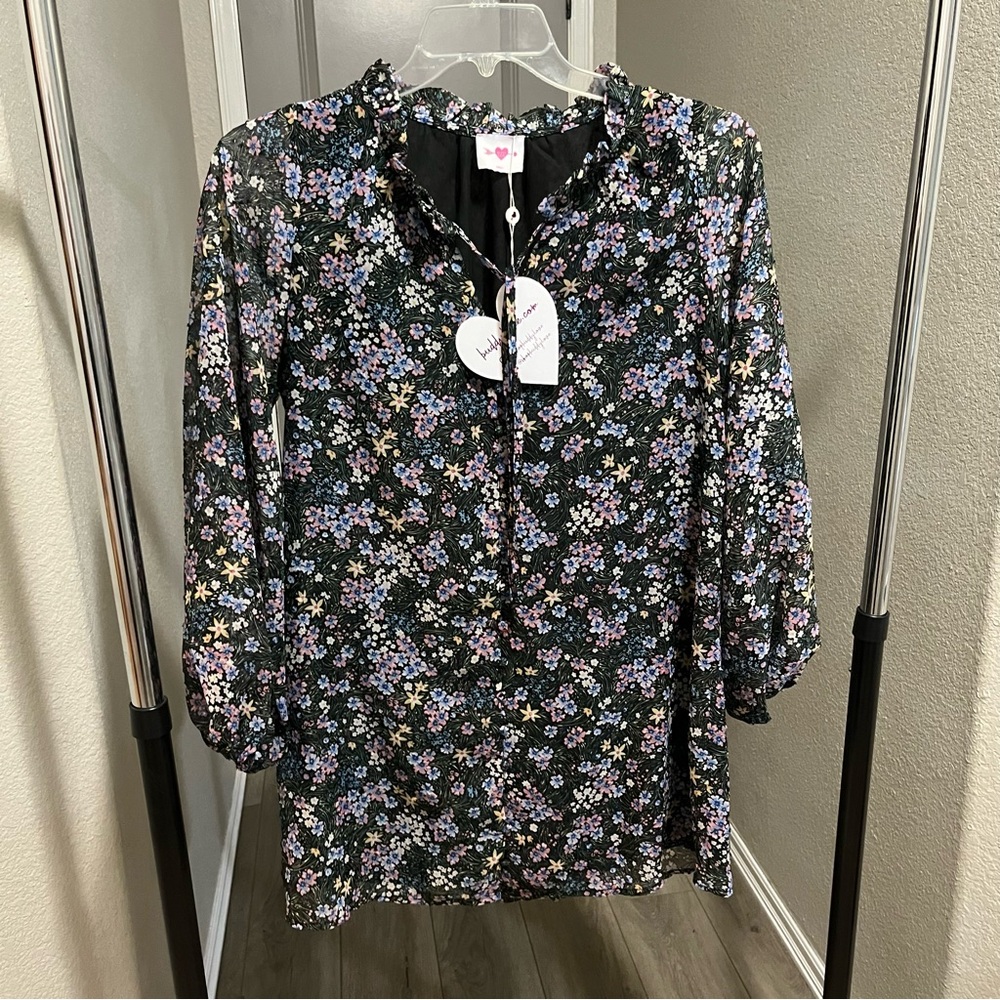Buddy Love Black Floral Leah Dress - size Small - NWT - Great for Spring/Easter